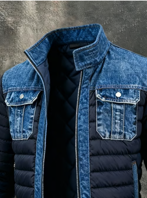 Nivora™ | Veste en Jean Patchwork Vintage pour Homme