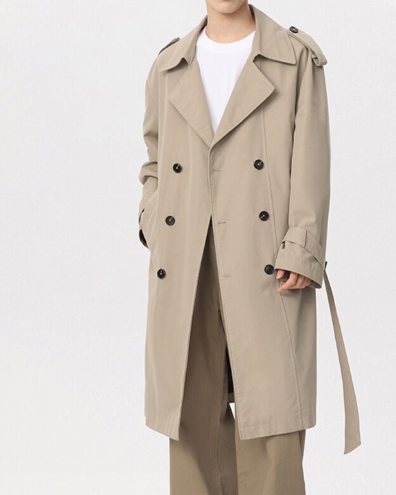 Nivora™ | Trench-Coat Classique à Double Boutonnage