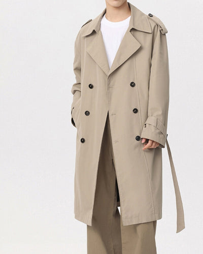 Nivora™ | Trench-Coat Classique à Double Boutonnage