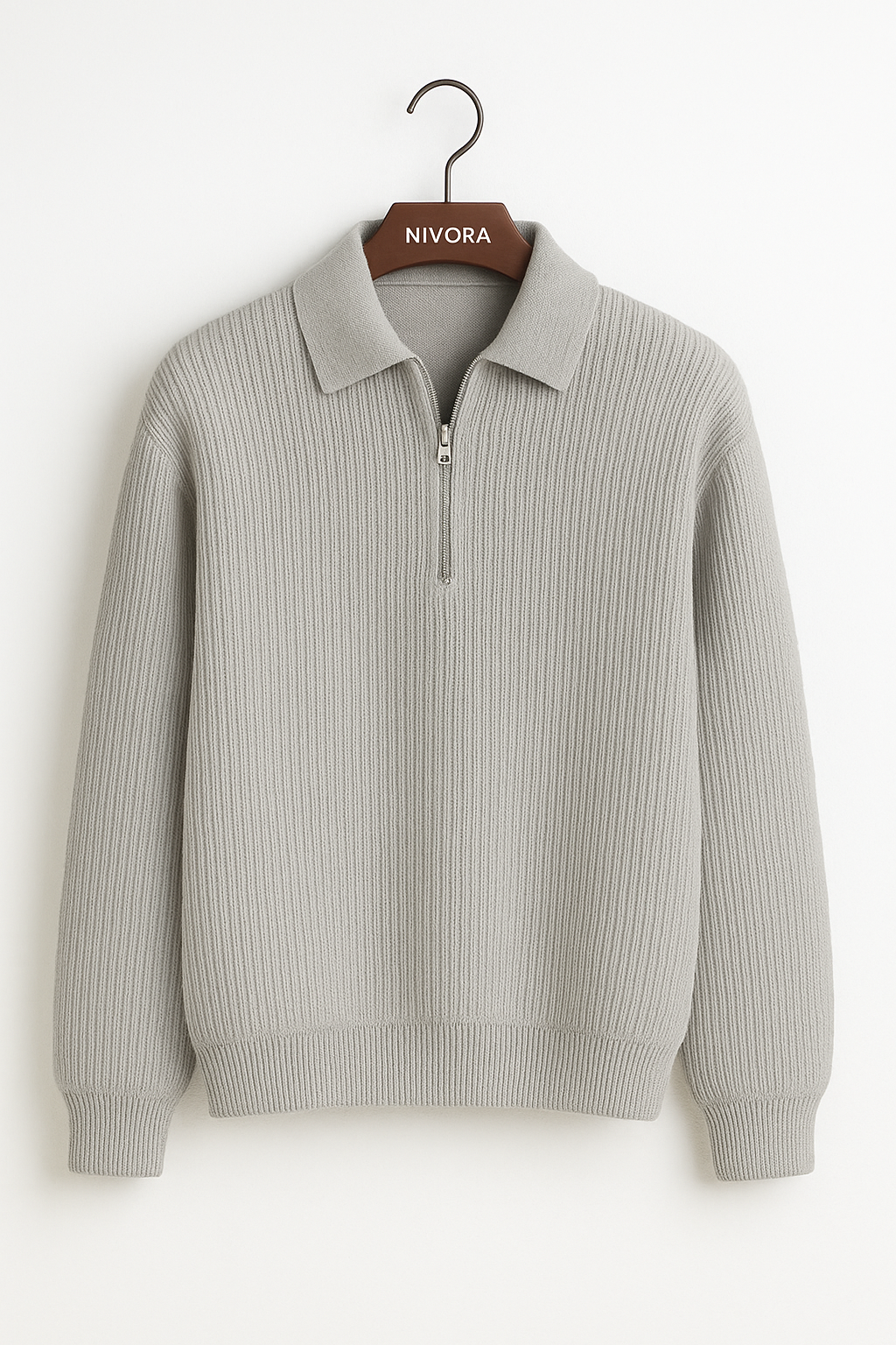 Nivora™ | Pull en maille à demi-fermeture éclair