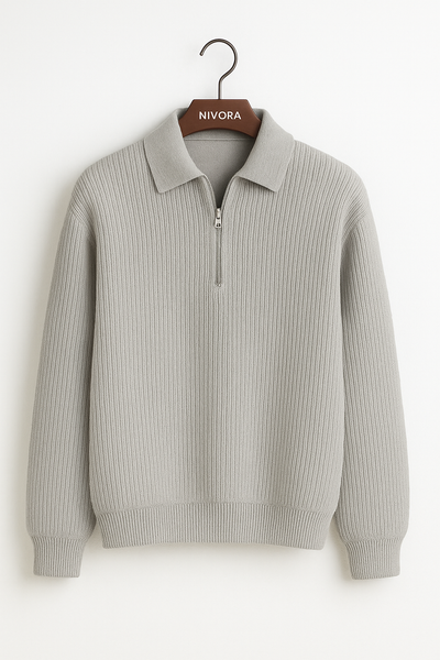 Nivora™ | Pull en maille à demi-fermeture éclair