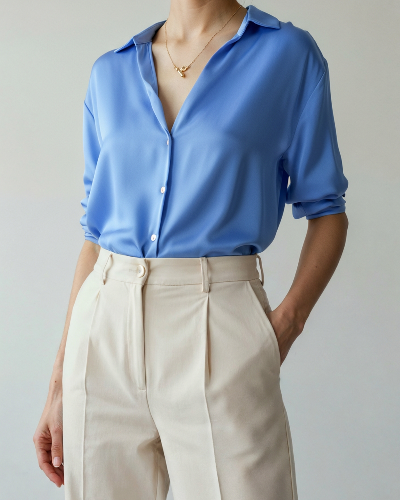 Nivora™ | Blouse en Satin