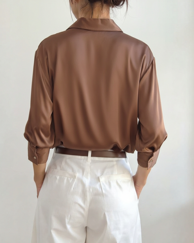 Nivora™ | Blouse en Satin