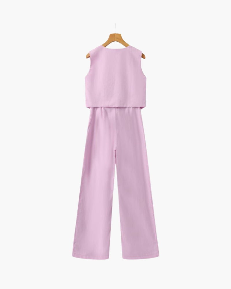 Nivora™ | Ensemble Deux Pièces en Lin