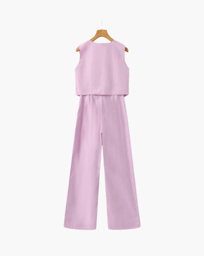 Nivora™ | Ensemble Deux Pièces en Lin