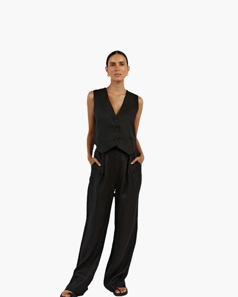 Nivora™ | Ensemble Deux Pièces en Lin