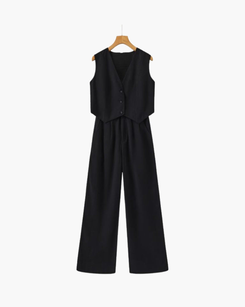 Nivora™ | Ensemble Deux Pièces en Lin