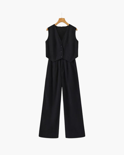 Nivora™ | Ensemble Deux Pièces en Lin