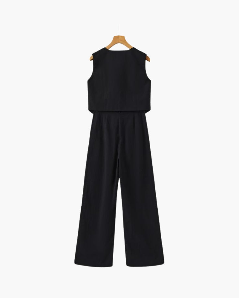 Nivora™ | Ensemble Deux Pièces en Lin