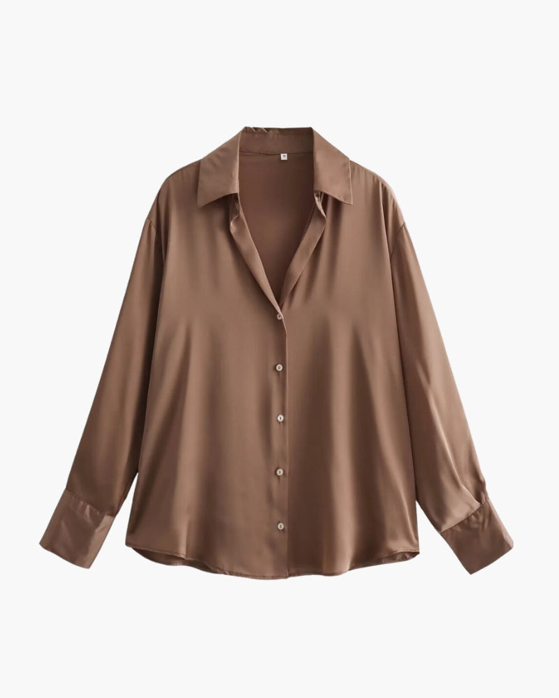 Nivora™ | Blouse en Satin