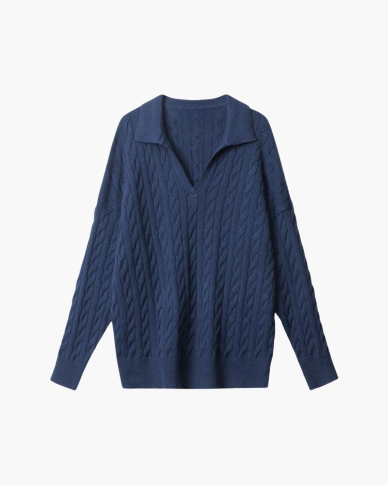 Nivora™ | Pull Tricoté en Laine de Qualité Premium à Col en V