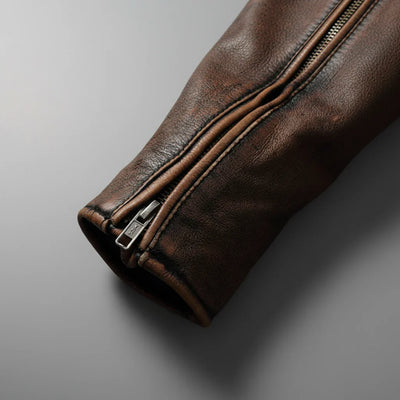 Nivora™ | Veste en Cuir Vintage