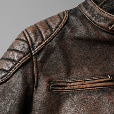 Nivora™ | Veste en Cuir Vintage