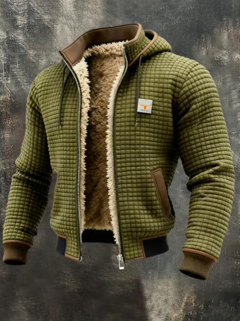 Nivora™ | Veste d’Extérieur Rétro à Carreaux pour Homme